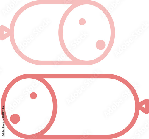 Ham and sausage icon
