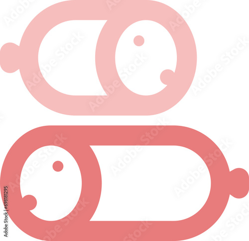 Ham and sausage icon
