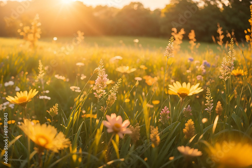 sunflower field and sunlight   © Sobaurna
