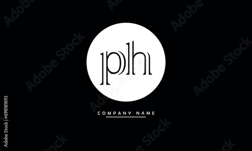 PH, HP, P, H Abstract Letters Logo Monogram