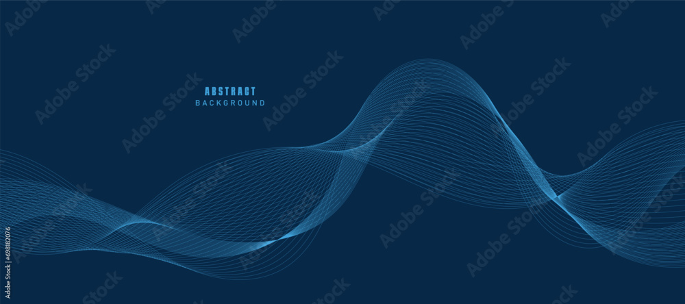 Abstract wave element for design. Digital frequency track equalizer. Stylized line art background. Vector illustration. Wave with lines created using the blend tool. Curved wavy line, smooth stripe. Abstract wave element for design. Digital frequency track equalizer. Stylized line art background. Vector illustration. Wave with lines created using the blend tool. Curved wavy line, smooth stripe.