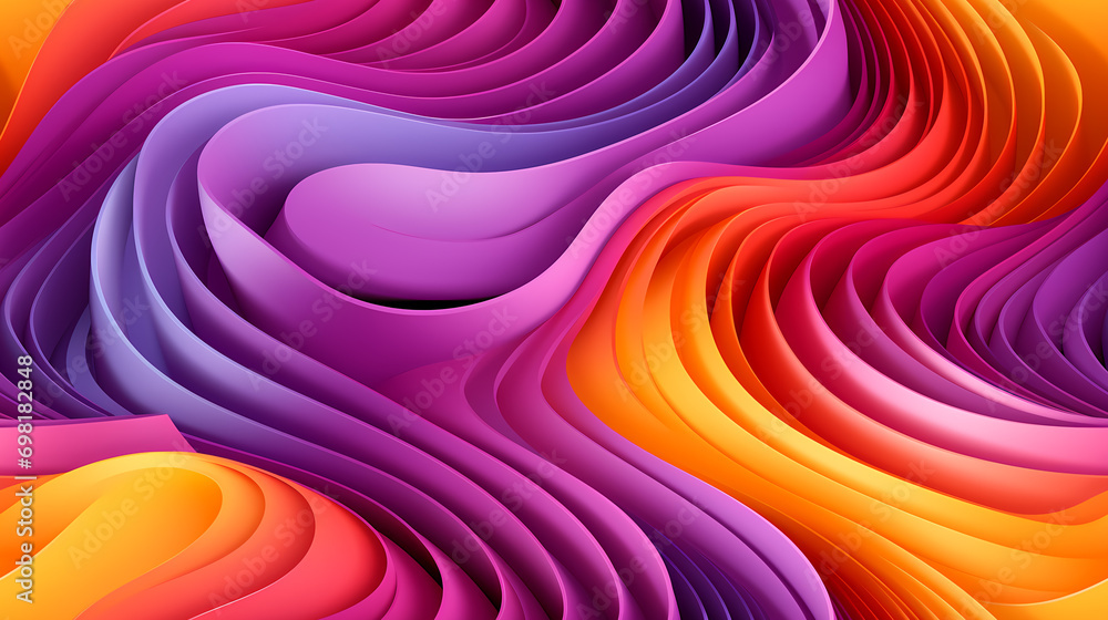 Obraz premium Abstract swirl wave seamless background pattern. Flow liquid lines design