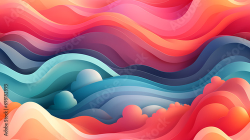 Abstract swirl wave seamles...