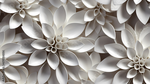 White light floral ornament...
