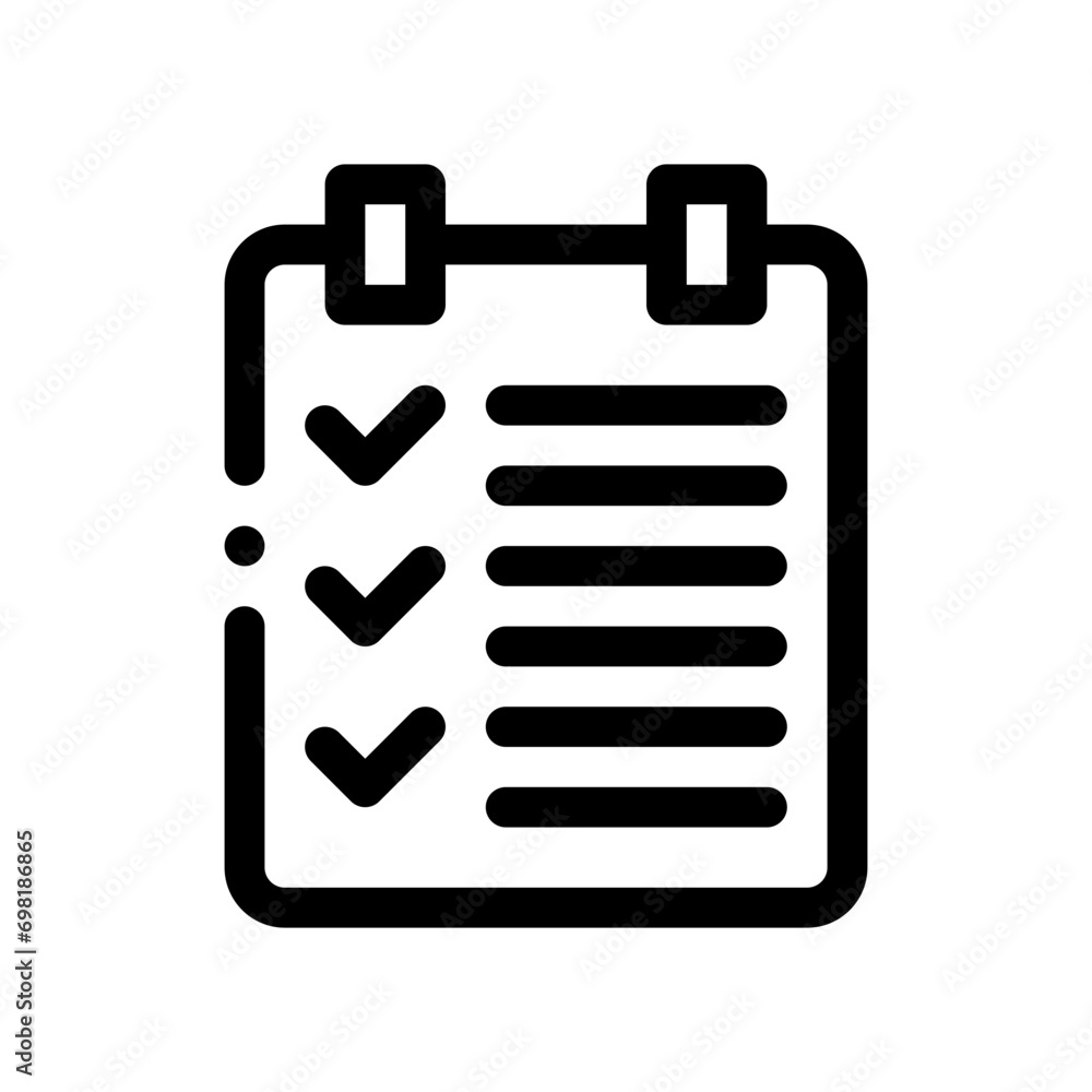 checklist line icon checklist line icon