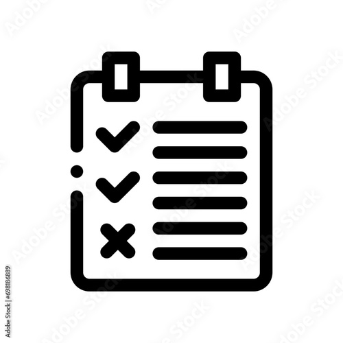 check list line icon