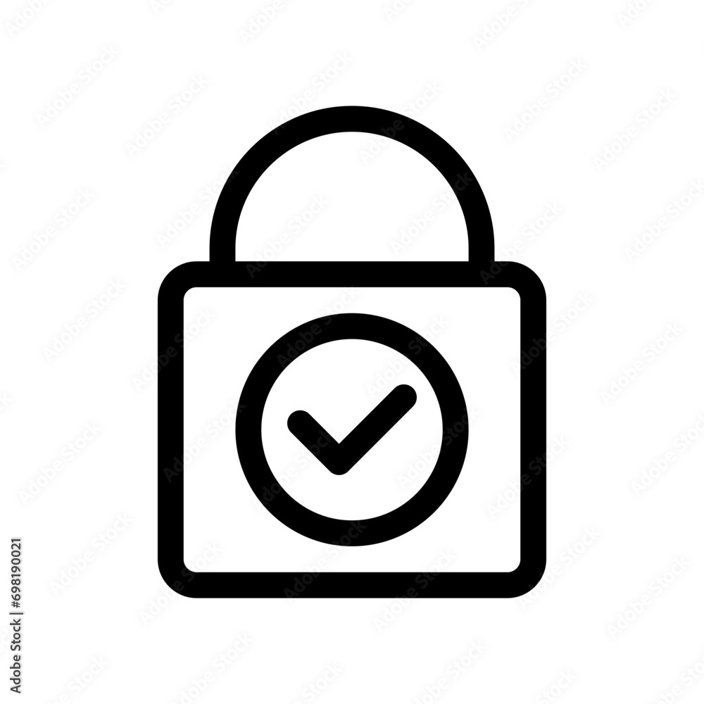 padlock line icon padlock line icon