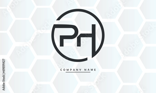 PH, HP, P, H Abstract Letters Logo Monogram
