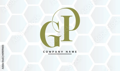 PG, GP, P, G Abstract Letters Logo Monogram photo