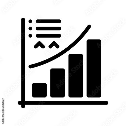 bar chart glyph icon