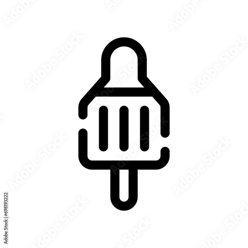 ice lolly line icon