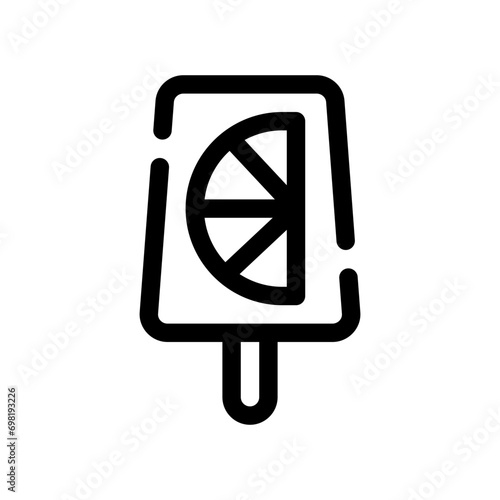 ice lolly line icon