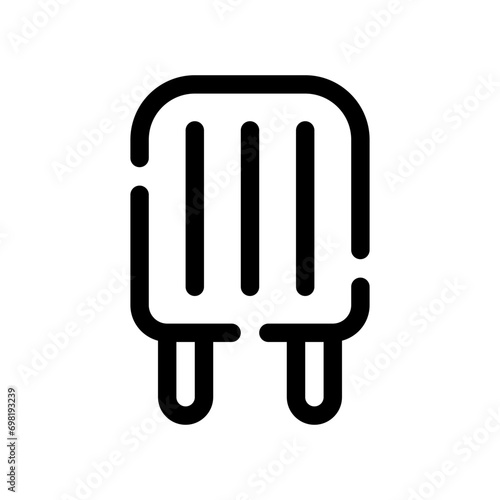 ice lolly line icon