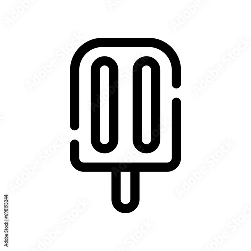ice lolly line icon