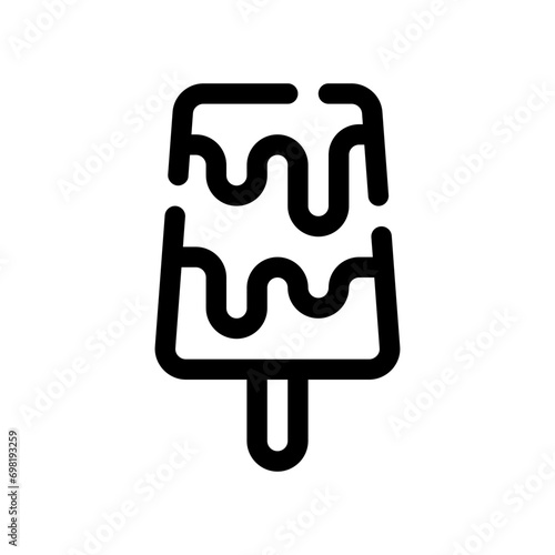 ice lolly line icon