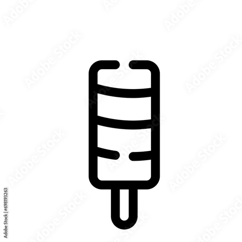 ice lolly line icon