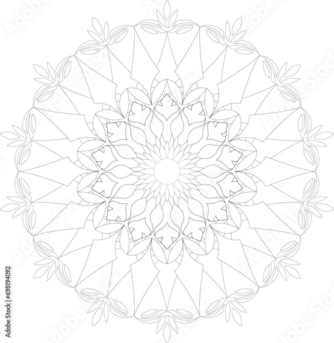 Vector Mandala Coloring Pages & Books