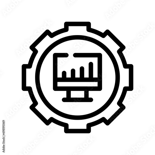 analytical line icon