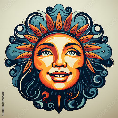 Illustration stylized vinta...