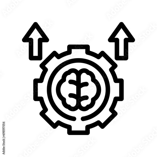 willpower line icon