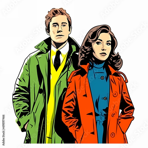 Couple love dialogue. Man a...