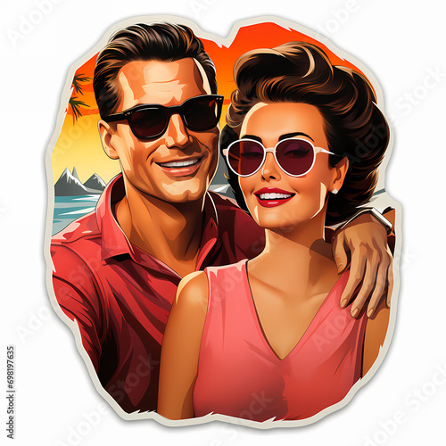 Couple love dialogue. Man a...