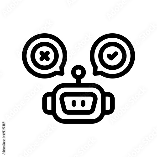 chatbot line icon