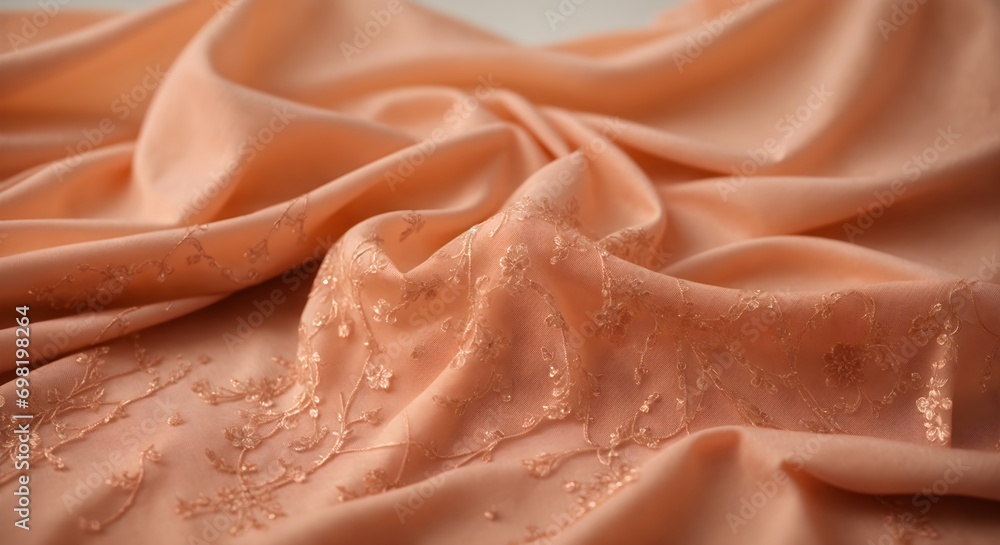 silk fabric shawl background
the color of the year 2024 (peach fuzz) silk fabric shawl background
the color of the year 2024 (peach fuzz)