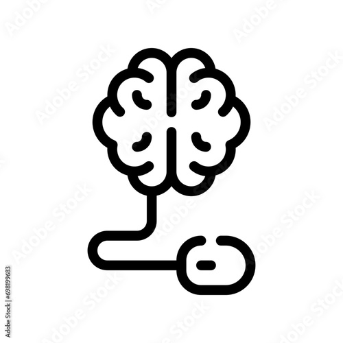 pay per click line icon