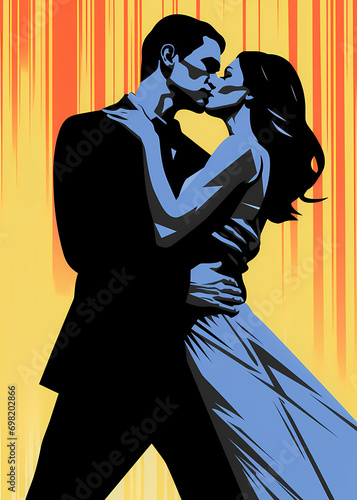 Pop Art couple conversation...