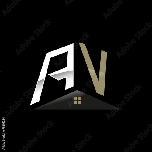 AV Monogram Logo Design, Realty Logo