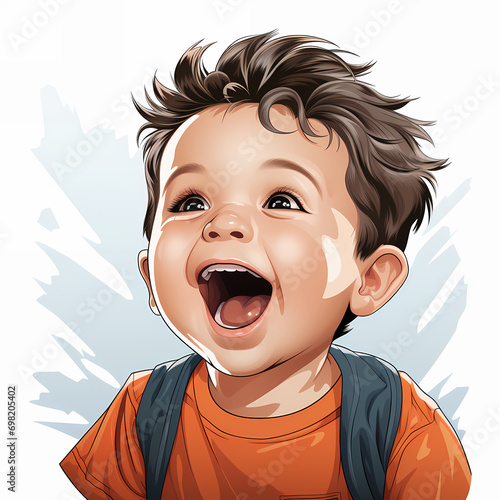 Wow pop art boy. little sur...