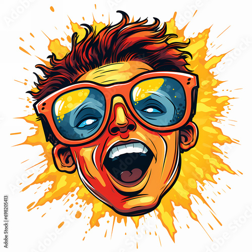 Wow pop art boy. little sur...