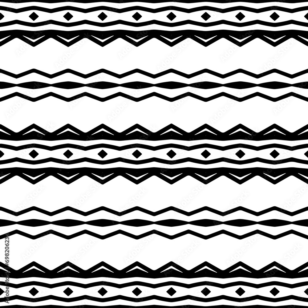 Abstract Shapes.Vector Seamless Black and White Pattern.Design element for prints, decoration, cover, textile, digital wallpaper, web background, wrapping paper, clothing, fabric, packaging, cards.