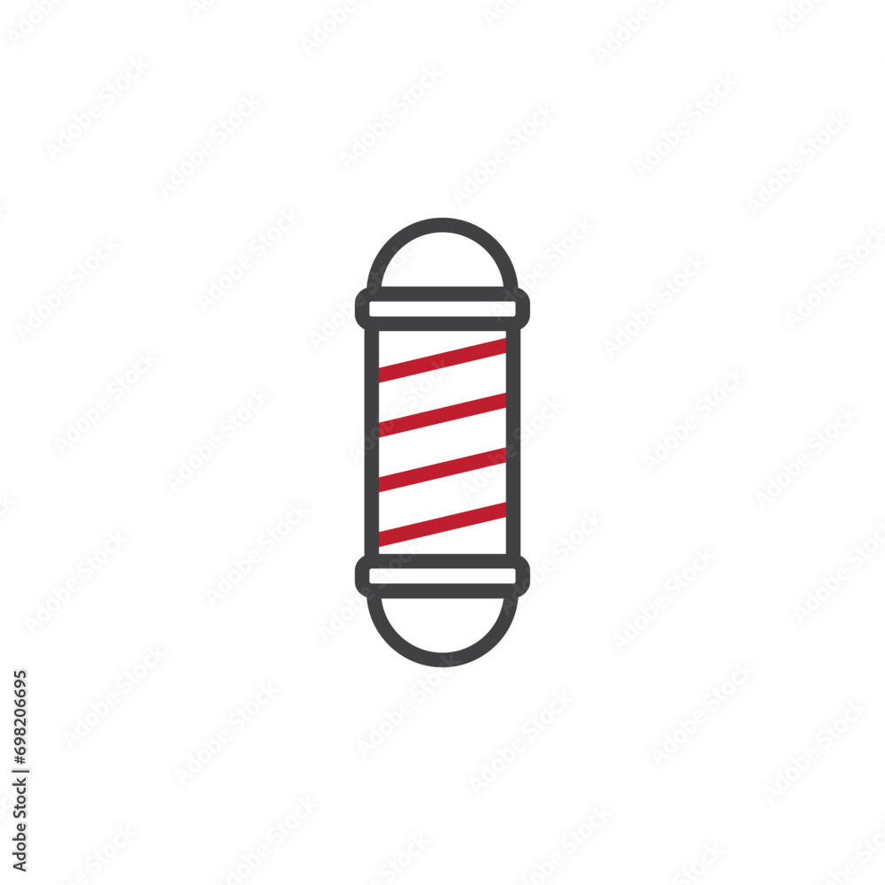 barber pole icon. sign for mobile concept and web design. outline vector icon. symbol, logo illustration. vector graphics. barber pole icon. sign for mobile concept and web design. outline vector icon. symbol, logo illustration. vector graphics.