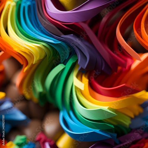 Abstract festive colorful b...