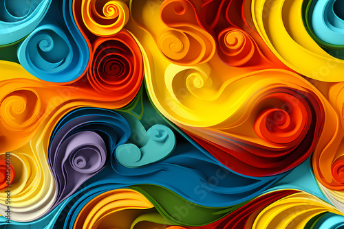 Abstract festive colorful b...