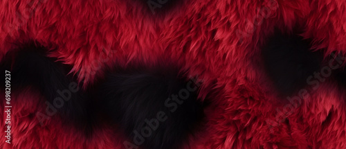 Volumetric fur red heart ba...