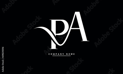 PA, AP, P, A Abstract Letters Logo Monogram