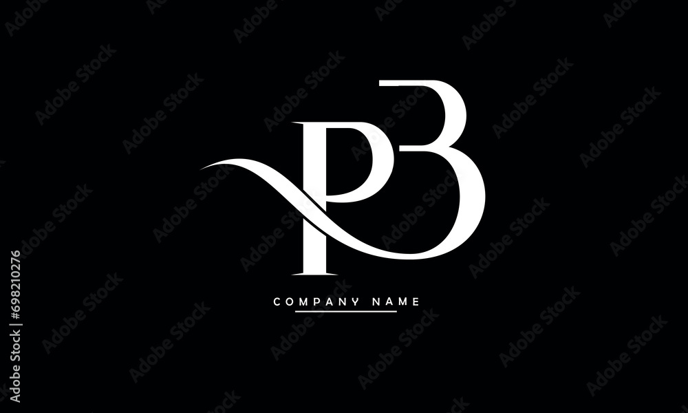 PB.BP, P, B Abstract Letters Logo Monogram PB.BP, P, B Abstract Letters Logo Monogram