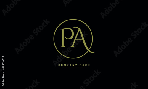 PA, AP, P, A Abstract Letters Logo Monogram photo