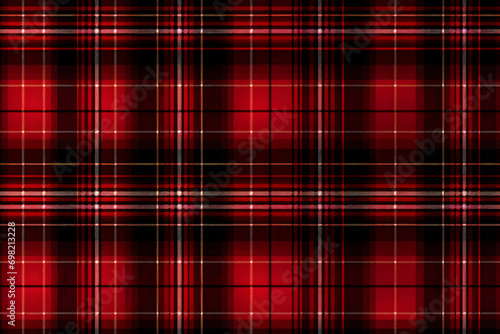 Red black plaid pattern sea...