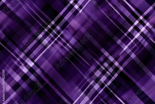Violet purple plaid pattern seamless graphic. Tartan Scottish check plaid for flannel shirt, blanket, scarf, throw, duvet cover, upholstery, or other modern retro casual fabric design. photo