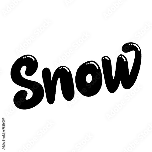 svg words christmas & happy new year doodle element