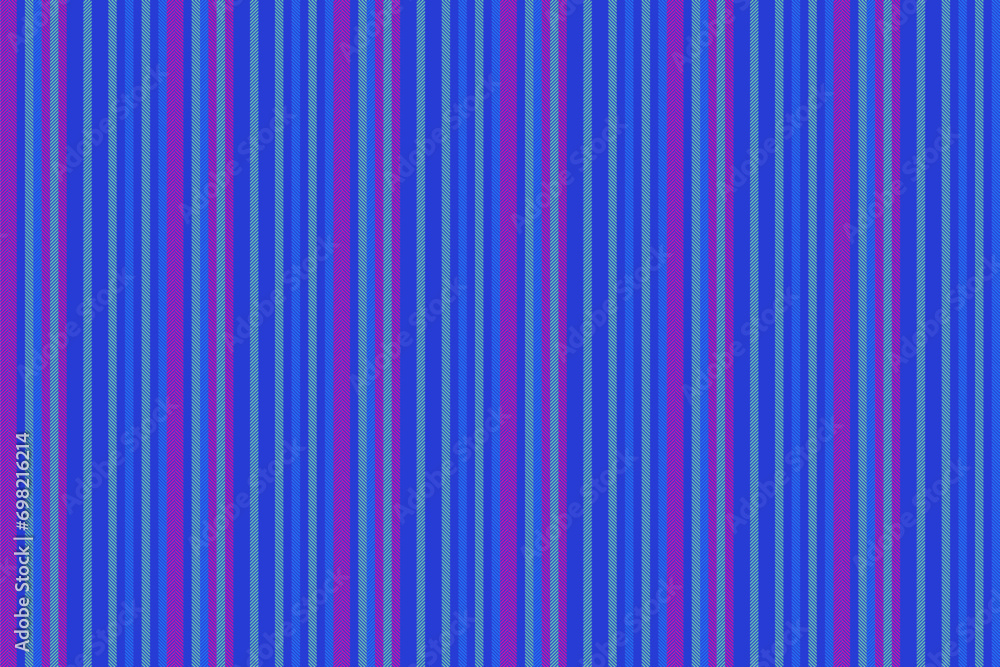 Obraz premium Mexican seamless lines textile, strip fabric pattern vertical. Fibre vector stripe texture background in blue and green colors.