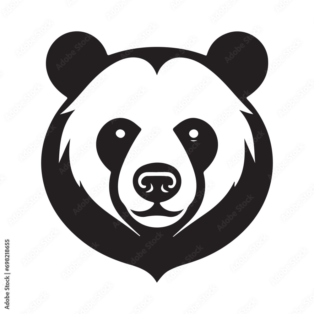panda head vector panda head vector