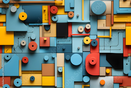 Wooden bauhaus modern seaml...