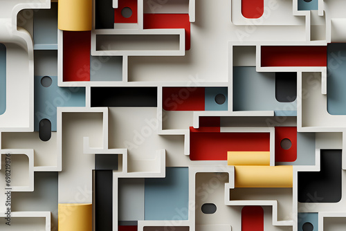 Wooden bauhaus modern seaml...