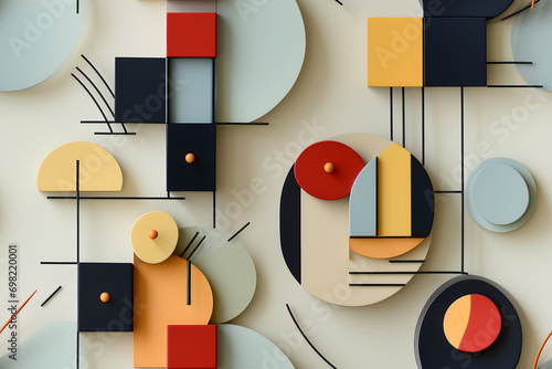 Wooden bauhaus modern seaml...