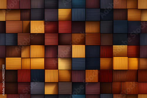 Wooden bauhaus modern cube ...